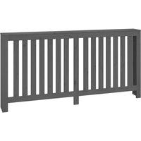 Radiator Cover Grey 169x19x84 cm Solid Wood Pine Vidaxl