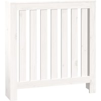Radiator Cover White 79.5x19x84 cm Solid Wood Pine Vidaxl