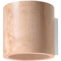 Orbis wall lamp in natural wood