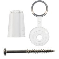 Solstice 3’’ Asb Corru Caps Clear With Screws - Pack Of 20 Solstice 3’’ Asb Corru Caps Clear With Screws - Pack Of 20