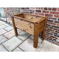 Charles Taylor - Wooden Somerford Deep Root Planter Raised Trough Bed Extra Large