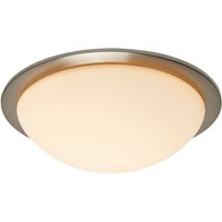 Forum Opie 4000k led Bathroom Ceiling Light Satin Nickel IP44