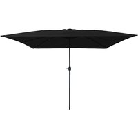 Garden Parasol Black 295 x 295 x 245 cm Polyester, Steel Vidaxl