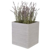 2 x Amalfi Square (30cm) Stone Effect Planters Ideal For Home and Gardens