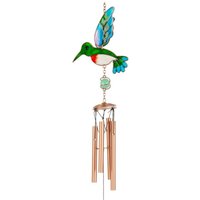 Stained Bird ,Bird Crystal Ball Prisms Hanging Crystals Ornament Green Wind Chimes