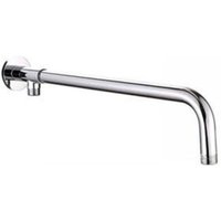 Stainless steel shower arm with copper holder, suitable for shower head (38 cm)