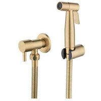 Stainless Steel Toilet and Bidet Shower Set, Bidet Shower Head (Gold)