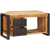 Storage Bench Brown 80 x 35 x 40 cm Solid Mango wood CFW228418
