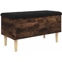Vidaxl - Storage Bench Smoked Oak 82x42x46 cm Engineered Wood