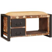 Vidaxl - Storage Bench Multicolour 80 x 35 x 40 cm Solid Reclaim wood