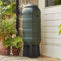 Water Butts Direct - Straight 100L Water Butt RainSaver Kit Includes Stand and Diverter