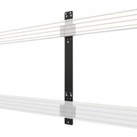 Support TV Mural - B-TECH - BT8390-WFK3/B - VESA 800x400 and 1200x600 - Black Metal - Fixed