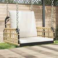 Vidaxl - Swing Chair with Cushions 63x58x39 cm Poly Rattan and Steel