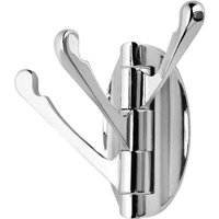 Swivel wall coat rack made of stainless steel with 3 foldable arms, 180° rotating coat hanger/coat hook/towel holder (silver) mumu