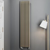 Mocha Horizontal Designer Radiator Oval Column Central Heating Rads 1800 x 370mm