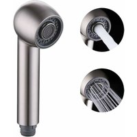 Gabrielle - Pommeau de douche Douchette Robinet Cuisine de Rechange 2 Types de Jet Tête de Robinet Cuisine Remplacement pour Mitigeur Nickel Brossé,