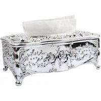 Tissue Box Holder Cover Bathroom Office, Silver Tissue Holder