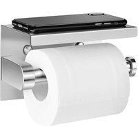 Toilet Paper Holder, Adhesive Stainless Steel, for Kitchen Bathroom - 2..