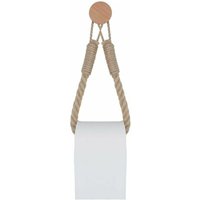 Toilet paper holder retro hemp rope wooden toilet toilet paper roll holder