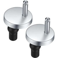 Toilet seat hinge fixings, quick-release hinges, toilet seat hinge fixings, with replacement rubber screws Mumu