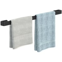Towel rack, simple towel bar, black, square (size: 40 cm)