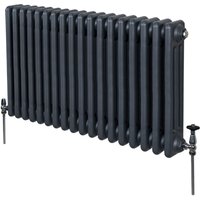 Traditional 3 Column Radiator - 600 X 832mm - Anthracite Grey Traditional 3 Column Radiator - 600 X 832mm - Anthracite Grey
