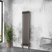 Traditional Cast Iron Style Radiator Raw Metal Central Heating 2 Column 1500x380mm