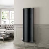 Duratherm - Anthracite Traditional Colosseum Vertical Column Radiator 1600 x 560mm Triple