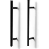 Trintion 15 Pack Black Kitchen Cupboard Handles - Stainless Steel Cabinet Handles for Bathroom, Wardrobe, Drawer Hole Centre 160mm