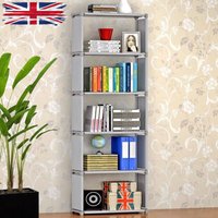Trintion 6 Tier 5 Cubes Modern Book Shelves Storage Shelf Bookcase Display Unit Organizer