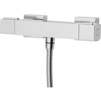 Triton - Muse Square Thermostatic Bar Mixer Shower Exposed Chrome Excellente Tees