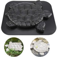 Turtle Paving Stone Mold, Plastic Medium Size Concrete Molds Stones Stepping Stone Garden Driveway Paver Path Mold Sidewalk Maker 15.7 x 13.7 x