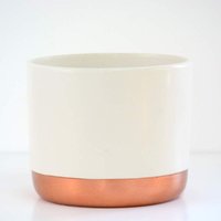 Two-tone Ceramic White-rose Gold 10.5cm Medium Pot Two-tone Ceramic White-rose Gold 10.5cm Medium Pot