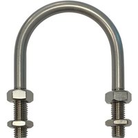 Graphskill - U-Bolt M8 x25mm Thread, 47mm Inside Diam, 72mm Inside Height T316 Stainless Steel