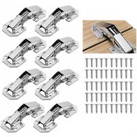 Ulisem 8 90-degree cabinet door hinges – invisible hinges for cabinets, windows, wooden furniture – with screws