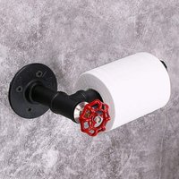 Urban industrial style one-piece iron wall-mounted toilet paper holder