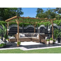 Dunster House Ltd. - Dunster House Wooden Pergola Garden Plants Frame Utopia 3m x 3m (10 x 10)