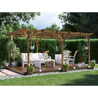 Dunster House Ltd. - Dunster House Wooden Pergola Garden Plants Frame Utopia 4m x 3m (13 x 10)