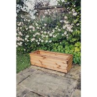 Churnet Valley - Valley Trough Large - Timber Garden Planter - L39 x W100 x H32 cm