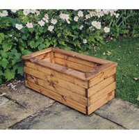 Valley Medium Wooden Garden Trough H32 x W79 x D39