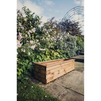 Valley Trough XL - Timber - L39 x W120 x H32 cm - Garden Planter - Fully Assembled