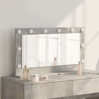 Vanity Mirror with Mirror Concrete Grey 80 x 45 x 18 cm Vidaxl