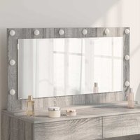 Vanity Mirror with Mirror Grey Sonoma 100 x 55 x 18 cm Vidaxl