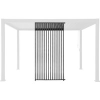 Vertical louver panel aluminium 130 cm for Triomphe pergola anthracite
