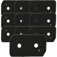 10x foam filter compatible with Siemens iSensoric WT45H207DN/01, WT45H207CS/01, WT45H207CS/04, WT45H201NL/04, WT45H201NL/03 Tumble Dryer - Vhbw