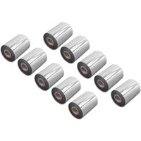Vhbw - 10x Thermal Ribbon compatible with tsc TTP-243 Pro, TTP-244 Pro Label Printer, 90 mm x 300 m, Wax Resin, Black
