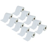 Vhbw - 10x Thermal Transfer Label Roll 152.4mm x 101.6mm (250 Label) compatible with Zebra TLP3642 Label Maker White