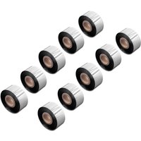 Vhbw - 10x Thermal Ribbon compatible with Datamax Honeywell E-4205A, E-4204B Label Printer, 30 mm x 300 m, Wax Resin, Black