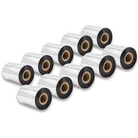 Vhbw - 10x Thermal Transfer Ribbon compatible with Zebra Z-Serie, ZT200-Serie Printer Label Printer - Thermal Ribbon, 90 mm x 300 m, Black