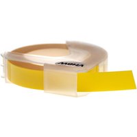 Vhbw - 1x 3D Embossing Label Tape compatible with Phomemo E975 Label Printer 3m x 9 mm, White on Bright Yellow